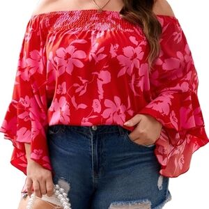Flowy off the shoulder blouse